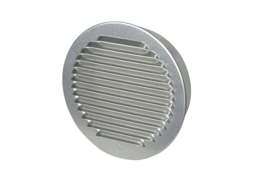 pro Wetterschutzgitter rund, NW 224, Aluminium gepresst, alu natur
