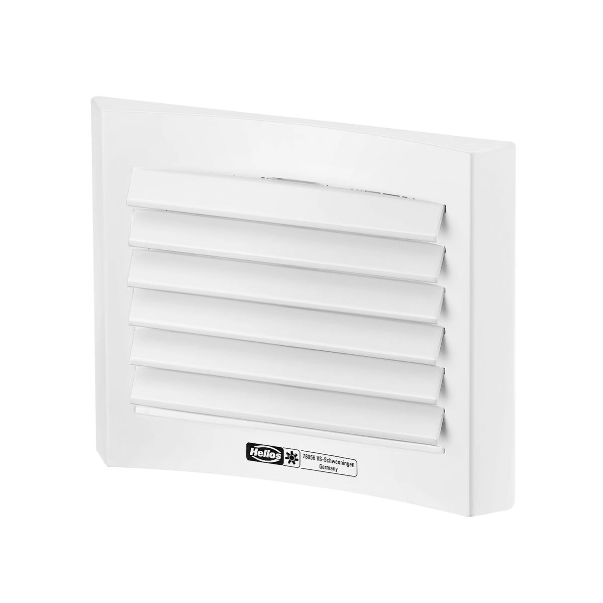Helios LGM 100, Lüftungsgitter aus Aluminium, weiß lackiert, für Lüftungs- öffnungen DN 100 mm HE/LGM/100