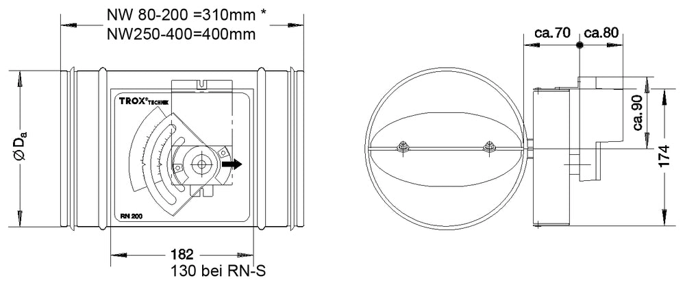 Trox Volumenstromregler RN/200