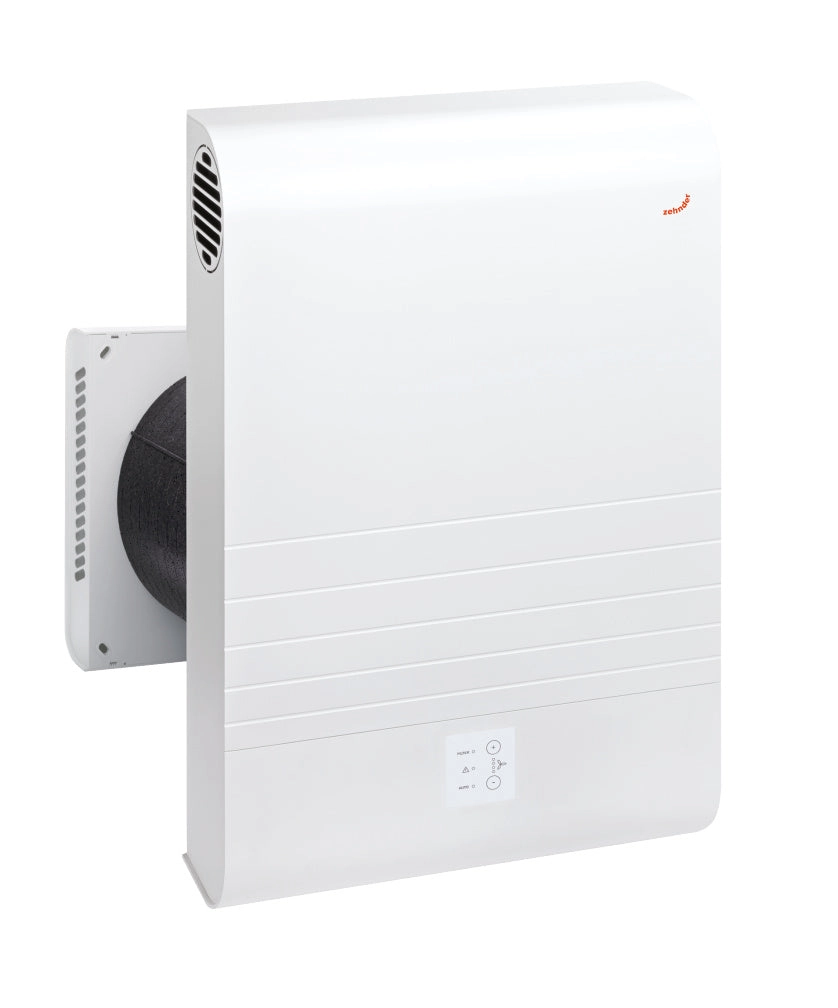 Zehnder Komfort Lüftungsgerät ComfoAir 70 mit eingebauter Feuchte-Sensorplatine und Außenwandhaube