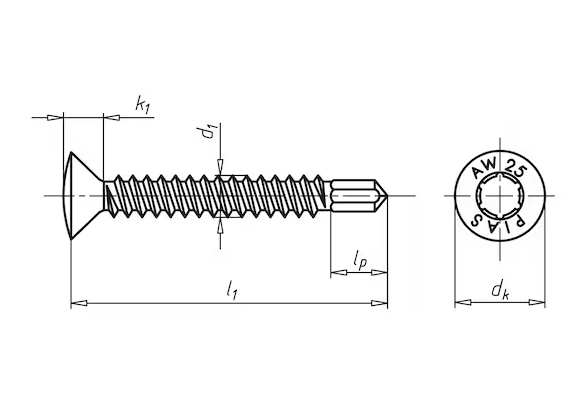 Würth Bohrschraube Linsensenkkopf 4,2 x 13