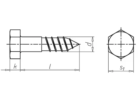 Würth Holzschraube Sechskantkopf 6 x 100