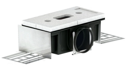 Zehnder Luftdurchlassgehäuse CLD-P 75, 1 x DN 75 seitlich, Höhe 115 mm