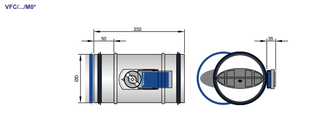 Trox Volumenstromregler VFC/100/M02