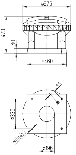 Helios Dachventilator DV EC 200 ECO